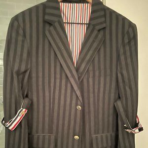 Thom Browne Blazer striped with arm bands.  Fabulous!  More like